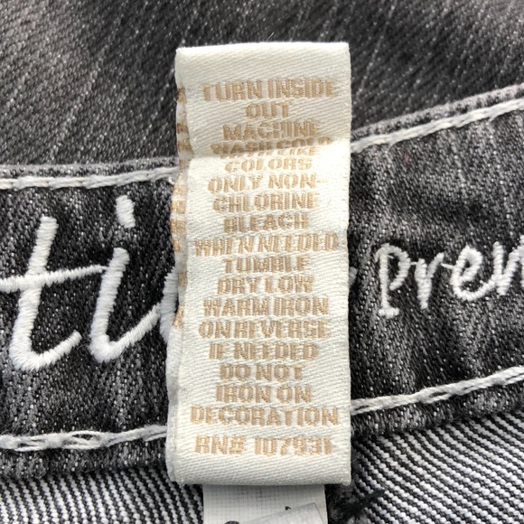 Justice Faded Black Straight Leg Jeans, 12 R - Picture 8 of 8